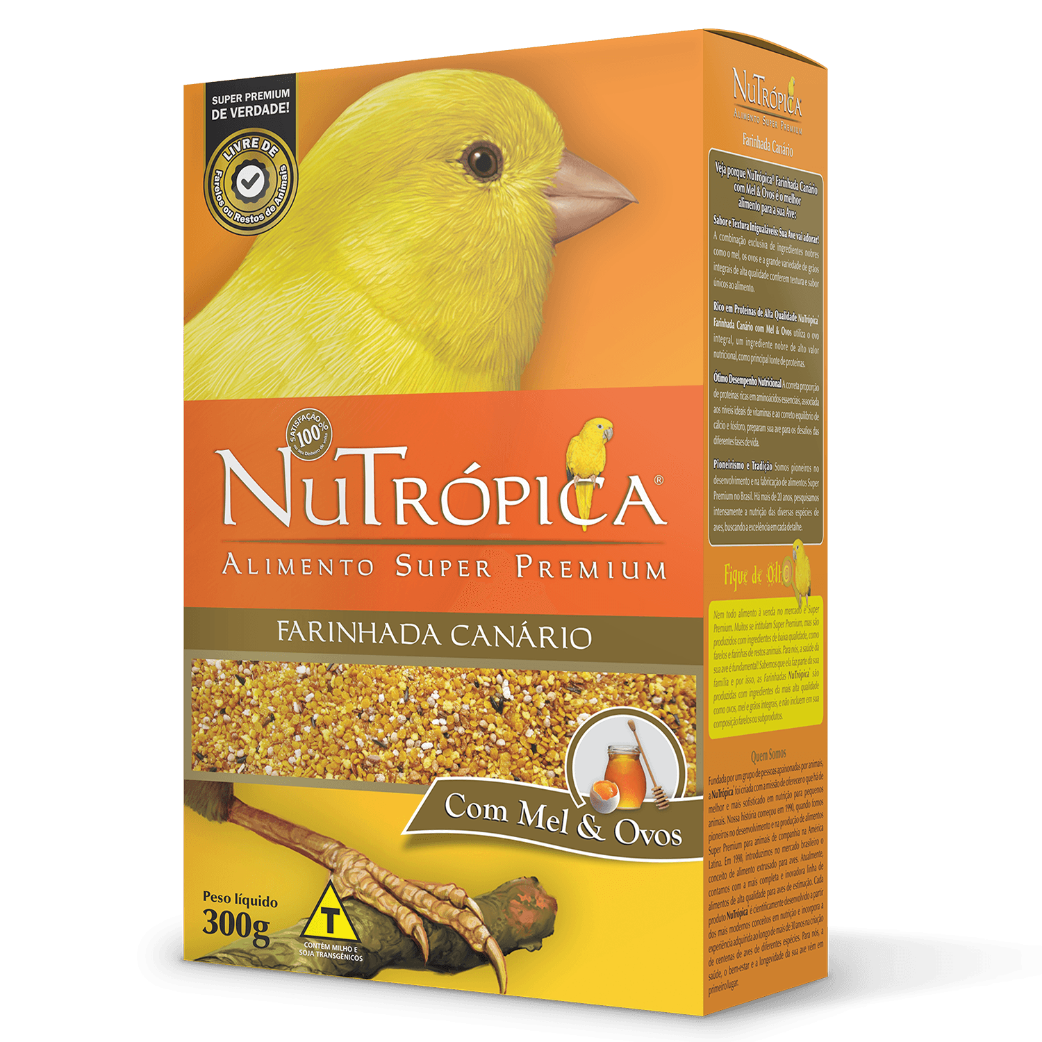 Farinhada Nutrópica para Canário a Base de Mel e Ovos